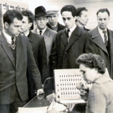 Завод Арсенал 1962 г.В центре Яков Тублин, крайний справа Сергей Крыжановский