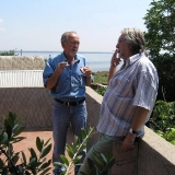 с поэтом Ю.Кублановским в Ольвии.2008.