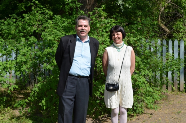 С художником Пузановой , 17 мая 2014 г.