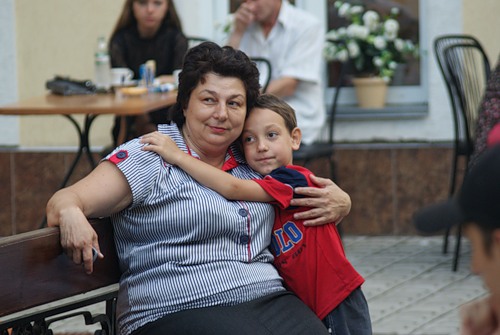 Ирина Гудым  с внуком