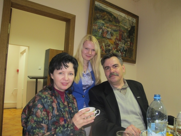 С певицей Ириной Шведовой и правнучкой М. Лисянского 2