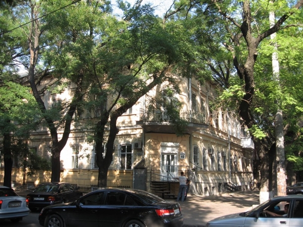 Дом в Одессе по ул. Базарной  д. 40 где в 1895 г. родился Эдуард Багрицкий